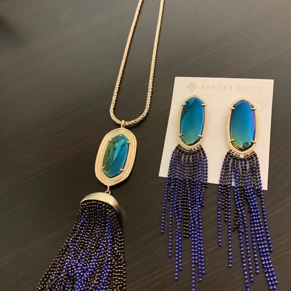 Kendra Scott Black Iridescent set - Picture 3 of 4